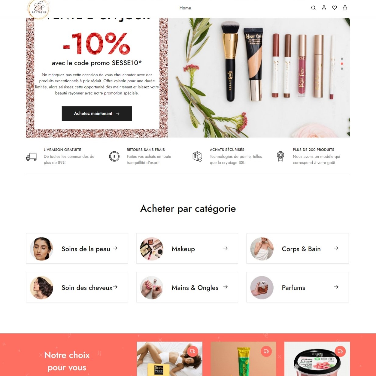 Boutique e-commerce